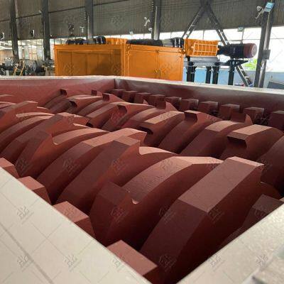 Industrial Two Double Shaft Shredding Machine Scrap Car Tire Waste Wood Pallet Scrap Metal Shredder photo-5