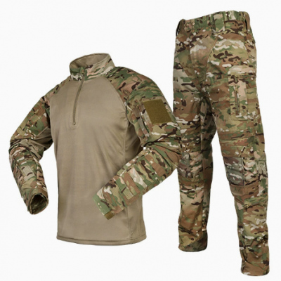 Оптовая антибрызговая костюмная комбинация с изображением лягушки, эластичный и дышащий длиннорукавый камуфляжный тактический тренировочный костюм для на открытом воздухе