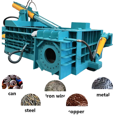 Y81-200T Horizontal Hydraulic Scrap Metal Baler / Metal Briquetting Machine for Recycling