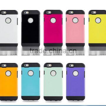 2015 Newest Colorful Tough Slim Armor combo Case Strong Shockproof for IPhone 6 Case Cover back case