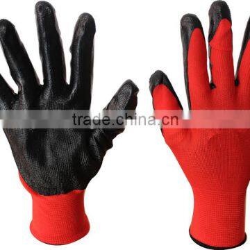 Nitrile coated glove,nitrile coated working glove for sale(wear comfortable)