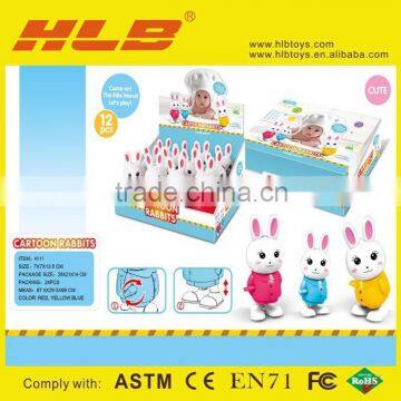 Newest!!!High Quality Wind Up Cartoon Jumping Rabbits Toys Animal Toys