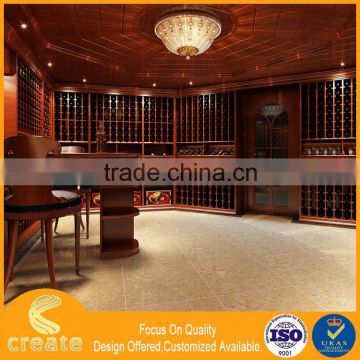 China wholesale fashional acrylic wine display wood whisky display cabinet