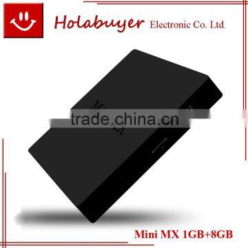 Wifi Bluetooth Mali-450 GPU 2.4GHz 1GB RAM 8GB ROM Amlogic S905 Quad-core Android 5.1 Holabuer Mini MX TV Set Top Box