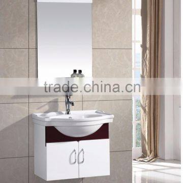 PVC Bathroom cabinet with mirror and basin(EAST-251143)