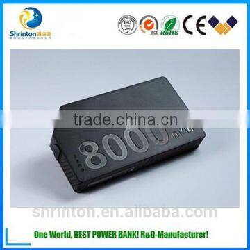 High Quality Quick Charging Leather Power Bank 8000MAH Portable Power Bank photo-5