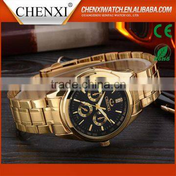 2016 Popular Best Quartz Brand Watches Men Luxury Brand Gold