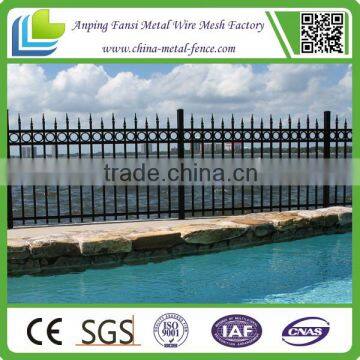 Used Elegant & Sturdy Wrought Iron Black Metal Fencing for Sale