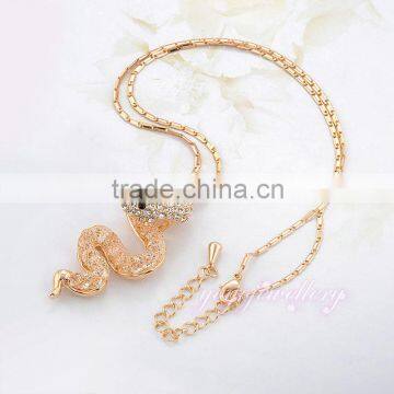 Best Selling Products Crystal Women Gold Snake Necklace photo-2