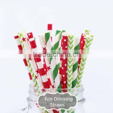 Quality Decorative Party Paper Straws for Christmas Decorations