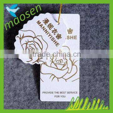 Customized gold foil hang tag
