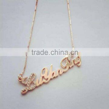 14K goldfilled charm necklace