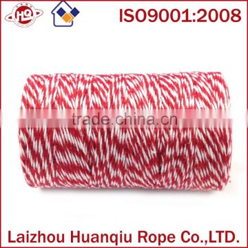 Natural Red and White Cotton Bakers Twine for Packaging