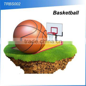 (110132) Hot sell promotional customized logo basketball in bulk