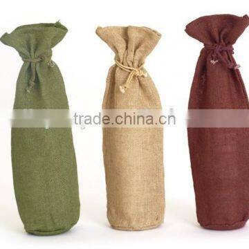 draw string jute wine Bag