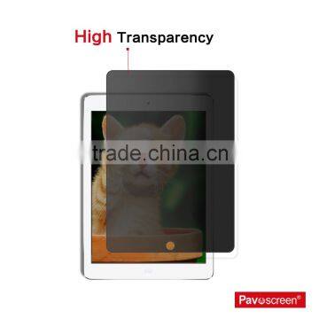 Pavoscreen 80% transparency anti spy screen protector film privacy filter glass screen protector for iPad mini mini 2 mini 3