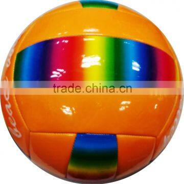 Promotional iridescence cheaper Machine stitched PVC volleyball