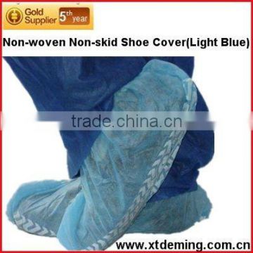 Blue Disposable Anti-slip Shoe Cover with Elastic in FDA,CE,ISO13485 Standard