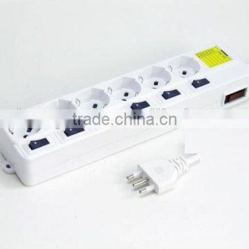 Italian socket power strip surge protector