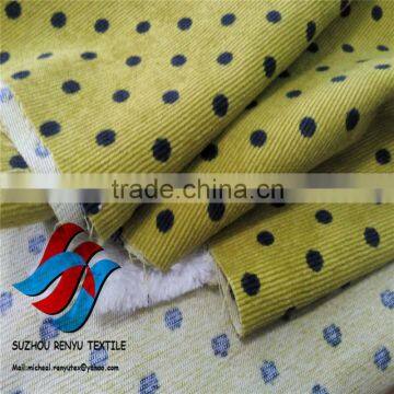 16 Wale Printed Corduroy Fabric for sofa,Corduroy Manufacturer
