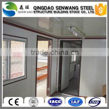 2015 newest low cost construction container house three room