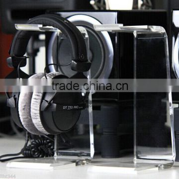 Strong Clear Acrylic Display Stand For Large Headphone Headset Universal 240mm