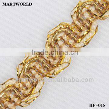 golden yellow twisted braid trim (HF-018)