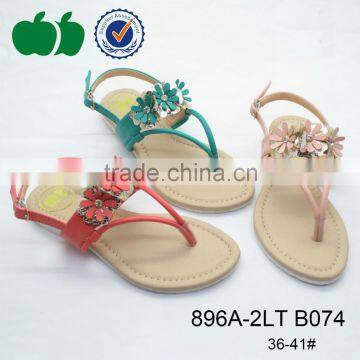 New arrival comfortable tpr sole lady pu sandal