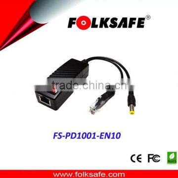 12.96W Output Power,CCTV video poe splitter 12v,Connect POE switch with PD Splitter,