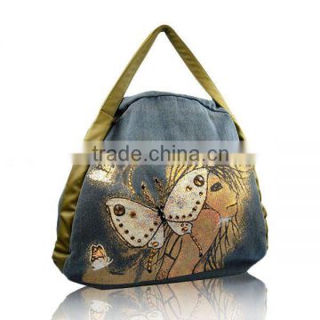 8647 Fashion bags women jeans handbags,funky designer handbags denim handbags