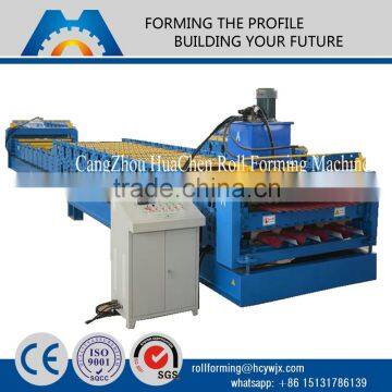 China Manufacturer Automatic Metal Tile Color Steel Roof and Wall Roll Forming Machine Price
