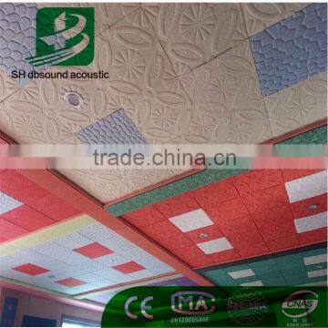 PET Acoustic Ceiling Panel/Board KTV Insulation Material