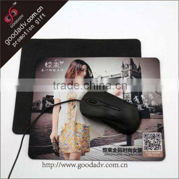 Hot-selling product sexy girl unique printing rubber mouse pad/carton sexy girl mouse pad