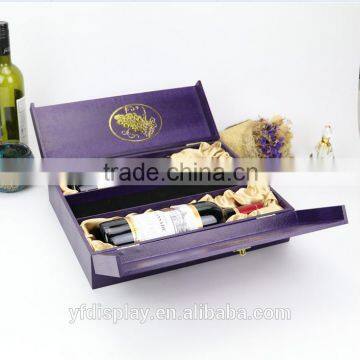 Corcodile Leather Wooden Wine Box