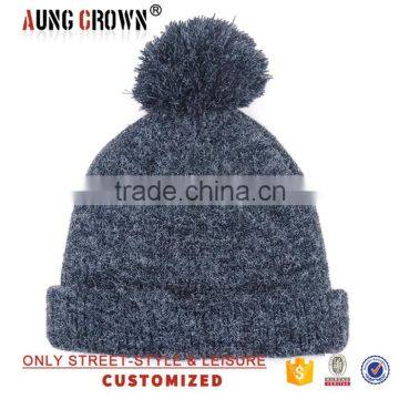 Winter Custom Knitted Beanie Hat Wholesale photo-3