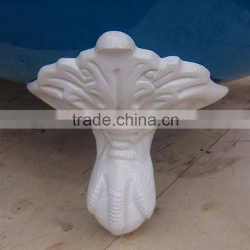 Small Freestanding Roll Top Bath Tub Cast Iron in 1380mm photo-4