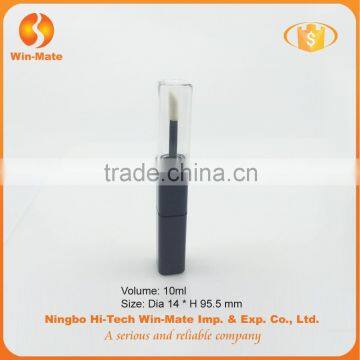 Double-ended Black & Clear Special Style 95.5*14mm Matte Black Lip Gloss Tube photo-2