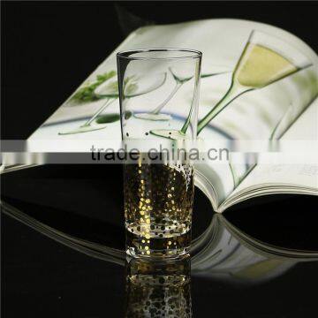 Gold Luster Hiball Glasses Customized Stemless gold dust champagne flute                        
                                                Quality Choice