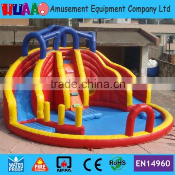 Commercial industrial hippo used inflatable water slide for sale