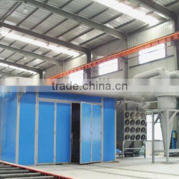 0011automatic recovery system steel structure sand blasting chamber