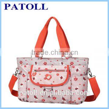 Promotional 600d polyester canvas tote bag wholesale/large zippered tote bag