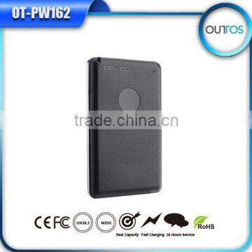 Business giveaways slim portable cell charger 4000mah with real capacity
