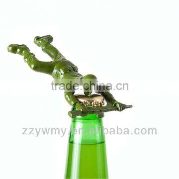 Army Man Bottle Opener Bar Tool Gag Gift Die Cast Metal
