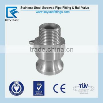 316 Stainless Steel Cam & Groove Adaptor 1/2" Male Thread