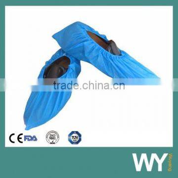 Wholesale Blue Waterproof Plastic Single Use Shoe Cover