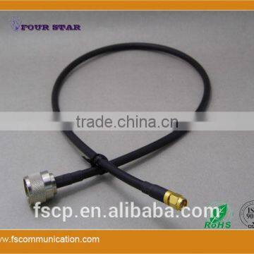 LMR240 Cable Assembly with N Plug Crimp to SMA Plug Crimp Connector