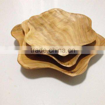 Wonderful Newly Handly Carved Wooden Fir Root Fruit Platters