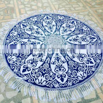 Ombre Mandala Hippie Round Beach Throw Mandala Beach Towel Wholesaler