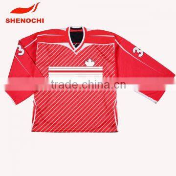 Made in china dongguan factory price cheap sublimated ice hockey jersey