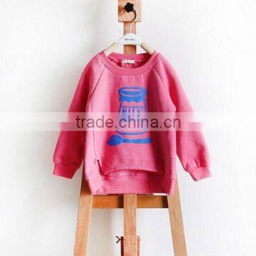 Korea style Children's cartoon long sleeve fleece t-shirts